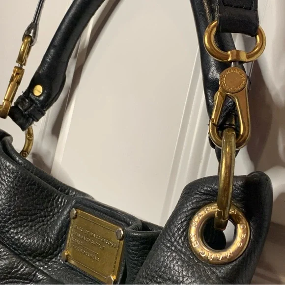 Marc by Marc Jacobs Pebbled Leather Top Handle Bag Classic Q Hillier Hobo $390.0 - Picture 7 of 12